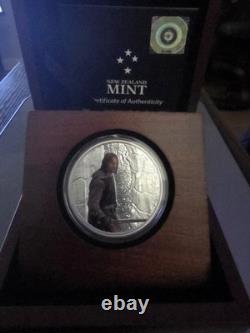 2021 Lord Of The Rings Aragon Silver Colorized 1oz Coin New Zealand Mint