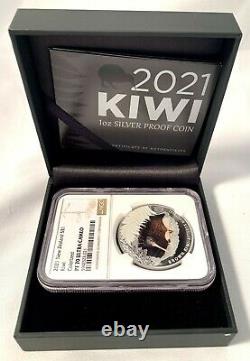 2021 New Zealand $1 Kiwi Colorized Proof 1 oz. 999 Silver Coin NGC PF 70 UCAM