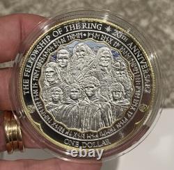 2021 New Zealand 5 oz Silver Nine Companions Proof. 999 Rare In Capsule Free S&H