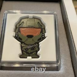 2021 New Zealand Mint 1 oz Silver Collectable Coin CHIBI-HALO Master Chief 00923