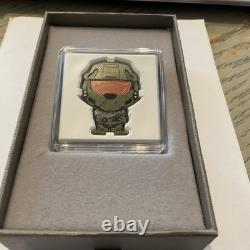 2021 New Zealand Mint 1 oz Silver Collectable Coin CHIBI-HALO Master Chief 00923