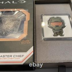 2021 New Zealand Mint 1 oz Silver Collectable Coin CHIBI-HALO Master Chief 00923