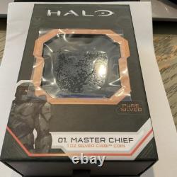 2021 New Zealand Mint 1 oz Silver Collectable Coin CHIBI-HALO Master Chief 00923