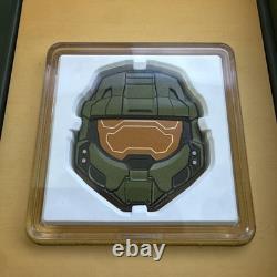 2021 New Zealand Mint L/E Halo Master Chief 1 oz Silver Helmet 056WEI
