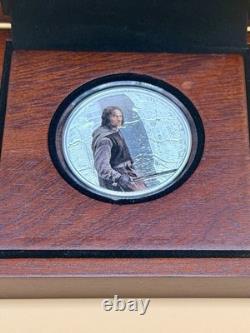 2021 New Zealand Mint Lord of the Rings Aragorn 1 Oz Silver Coin