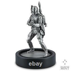 2021 New Zealand STAR WARS BOBA FETT 150g Silver Miniature WithBox COA OGP #0165