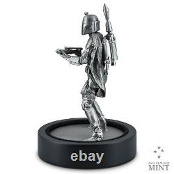 2021 New Zealand STAR WARS BOBA FETT 150g Silver Miniature WithBox COA OGP #0165