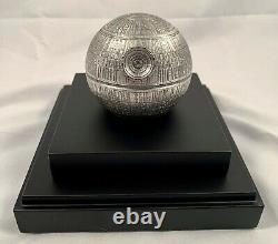 2021 Niue $100 Star Wars Death Star Spherical 1 Kilo. 999 Silver Coin 299 Made