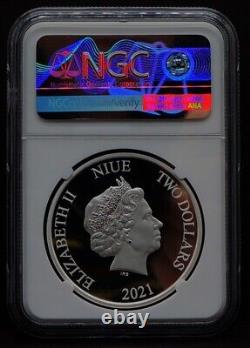 2021 Niue $2 Lord of The Rings LEGOLAS 1oz Silver NGC PF70 UC