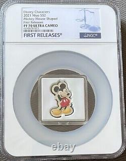 2021 Niue $2 Mickey Mouse Fr Disney Characters Pf70 Uc First Releases
