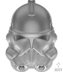 2021 Niue $5 Star Wars Helmets Clone Trooper 2oz. 999 Silver Coin 5,000 Mintage