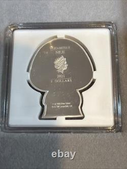 2021 Niue 9th New Zealand Star Wars Chibi Coin- Obi Wan Kenobi 1 Oz Silver COA