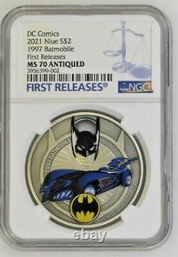 2021 Niue BATMOBILE 1997 BATMOBILE NGC MS70 First Releases WithOGP