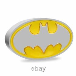 2021 Niue DC Comics Batman Logo 1 oz. 999 Shaped Silver Proof Coin 5,000 Made