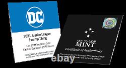 2021 Niue DC Justice League Swamp Thing 50th Ann. 1 oz Silver Coin 1,971 Made