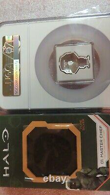 2021 Niue Halo Master Chief XBOX 1oz. 999 Silver NGC PR70 Niue $2 Coin