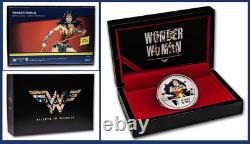 2021 Niue Justice League 80th Anniversary Wonder Woman 1oz Silver DC JLA