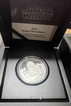 2021 Niue New Zealand Disney Star Wars Anakin Skywalker 1 oz Silver Disney