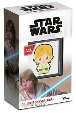 2021 Niue Star Wars Luke Skywalker Chibi 1oz Silver Proof Coin SOLD OUT