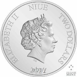 2021 Niue Star Wars Mandalorian Cara Dune 1oz Silver Round Coin Colorized