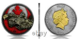 2021 Niue Star Wars Millennium Falcon Kessel Run Edition 1oz Silver Coin