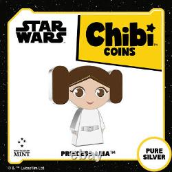 2021 Niue Star Wars Princess Leia CHIBI 1oz Silver Proof Coin SOLD OUT