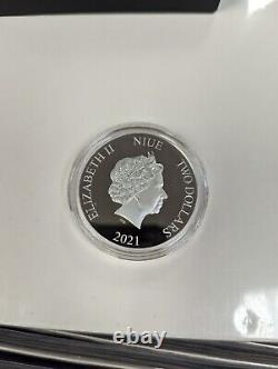 2021 Niue Star Wars The Mandalorian IG-11 1 Oz Silver Coin New Zealand Mint