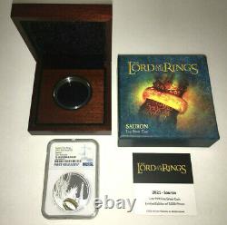 2021 Niue The Lord of the Rings Sauron $2 1oz Silver Proof Coin NGC PF70 UC FR