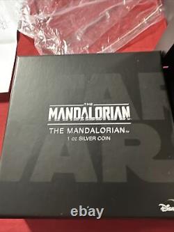 2021 Niue The Mandalorian Classic Mandalorian 1oz Silver Proof Mintage 5000 #31