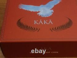 2021 SILVER oz New Zealand Kaka $1 Proof Coin. Engraved Photorealistic Brilliant
