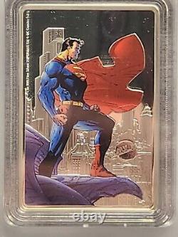2021 SUPERMAN THE MAN OF STEEL Limited Edition 1oz Fine SILVER Coin #401 of 2000
