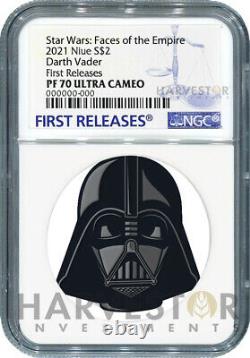 2021 Star Wars Faces Of The Empire Darth Vader Ngc Pf70 First Releases