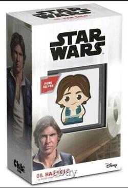 2021 Star Wars Han Solo 1 oz Solid Silver Chibi Coin SOLD OUT