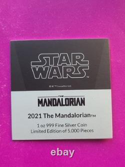 2021 Star Wars Mandalorian Silver 1 Oz Niue Coin