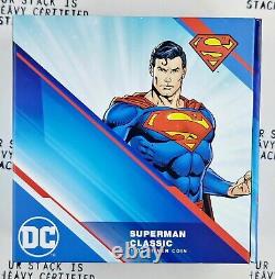 2022 1 oz Silver Proof Superman Classic $2 New Zealand Mint DC Comics 5000 Made