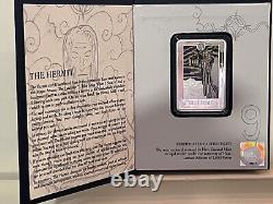 2022 1oz. 999 FINE COLORIZED SILVER PROOF TAROT CARD COIN. THE HERMIT