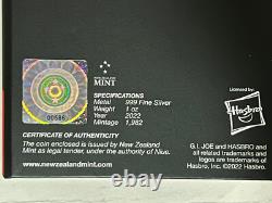 2022 1oz. 999 FINE SILVER COLORIZED PROOF. G. I. JOE. 40th