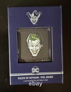 2022 1oz Fine Silver The Joker New Zealand Mint Faces of Gotham