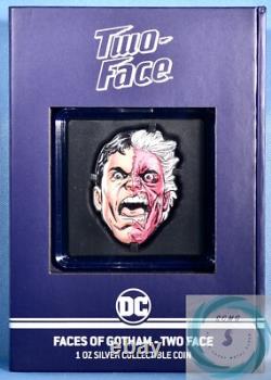 2022 $2 Niue 1 oz Pure Silver Faces of Gothem Two Face Proof Coin