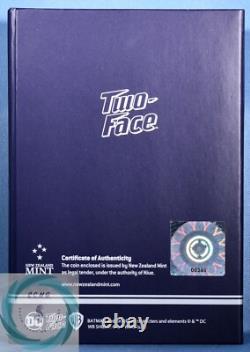 2022 $2 Niue 1 oz Pure Silver Faces of Gothem Two Face Proof Coin
