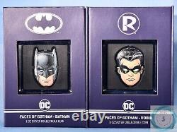 2022 $2 Niue 1oz Pure Silver Batman & Robin Proof Coins Two Coins