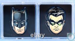 2022 $2 Niue 1oz Pure Silver Batman & Robin Proof Coins Two Coins