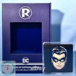 2022 $2 Niue 1oz Pure Silver Batman & Robin Proof Coins Two Coins