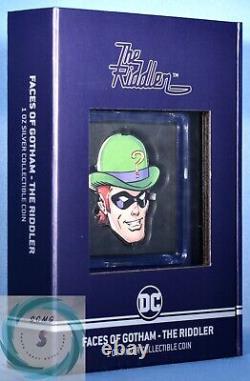 2022 $2 Niue 1oz Pure Silver Faces of Gothem The Riddler Proof Coin