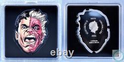 2022 $2 Niue 1oz Pure Silver Faces of Gothem Two Face Proof Coin