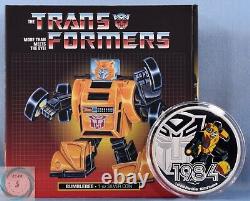 2022 $2 Niue 1oz Silver Optimus Prime and Bumblebee Proof Coins Two Coins