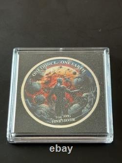 2022 Fiji Earth Artificial Intelligence Apocalypse, Colorized 1 oz. 999 Silver