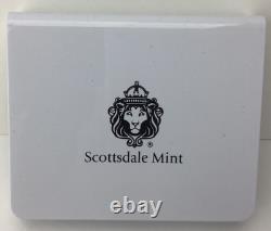 2022 Ghana ALIEN silver colorized proof coin. 999 fine silver in box