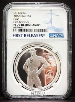 2022 NIUE $2 1oz DC Comics Flash First Releases NGC PF70 UC