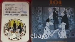 2022 NIUE $2 1oz Disney Characters 101 Dalmations love NGC PF70 UC